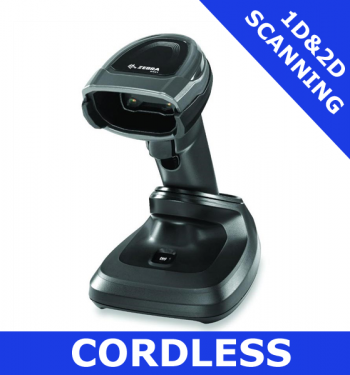 Zebra DS8178 1D/2D imager / BLACK / Bluetooth cordless with presentation cradle (DS8178-SR7U2100PFW)