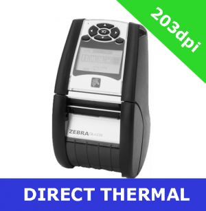 Zebra QLn220 direct thermal mobile printer / USB 2.0 and Serial (QN2-AU1AEM10-00)
