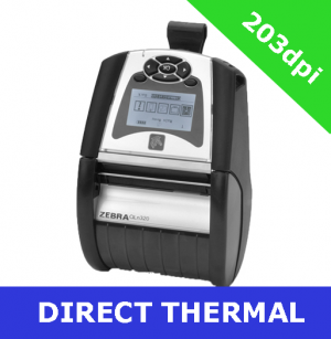 Zebra QLn320 direct thermal mobile printer / USB 2.0 and Serial (QN3-AU1AEM11-00)