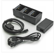 Zebra UK 3-slot Battery Charger -ZQ600, QLn, ZQ600 Plus and ZQ500 Series - includes power supply and UK cord (SAC-MPP-3BCHGUK1-01)