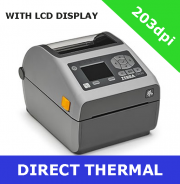 Zebra ZD620d 203dpi direct thermal printer with BTLE, USB, USB Host, Serial and Ethernet - with LCD display (ZD62142-D0EF00EZ)