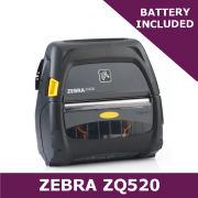 Zebra ZQ520 direct thermal mobile printer / Includes battery / USB & Bluetooth (ZQ52-AUE000E-00)