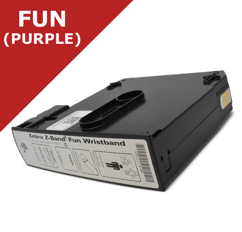100127137K Zebra ZBand Fun direct thermal wristband cartr from Smart