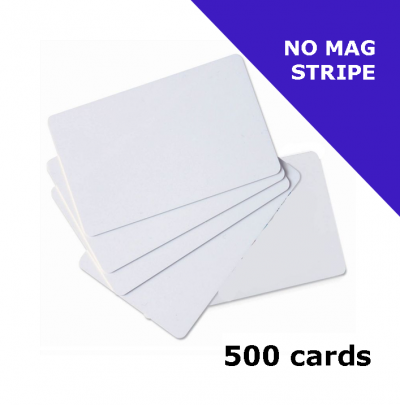 Zebra Premier (PVC) Blank White Card (104523-111)
