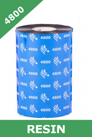 Zebra 4800 resin thermal transfer ribbons - 174mm x 450m (04800BK17445)