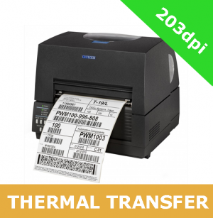 Citizen CL-S6621 203dpi thermal transfer printer with RS232, USB and Ethernet Premium interfaces and cutter (1000836E2C)