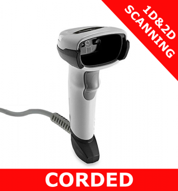 Zebra DS2208 1D/2D imager / WHITE / USB corded (DS2208-SR6U2100AZW)