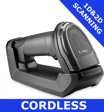 Zebra DS8178 1D/2D imager / BLACK / Bluetooth cordless with standard cradle (DS8178-SR7U2100SFW)