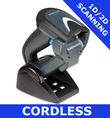 Datalogic Gryphon GBT4400 scanner / BLACK  / Bluetooth cordless / USB cradle (GBT4430-BK-BTK1)