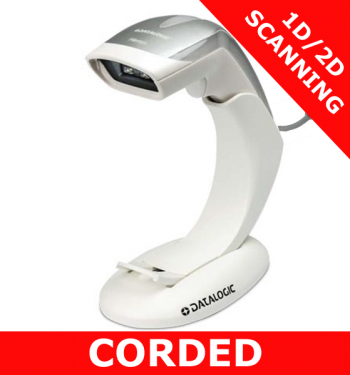 Datalogic Heron HD3400 scanner / WHITE / USB Kit / Autosense stand (HD3430-WHK1B)