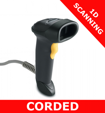 Zebra LS2208 scanner / BLACK / USB kit / without stand (LS2208-7AZU0100ZR)