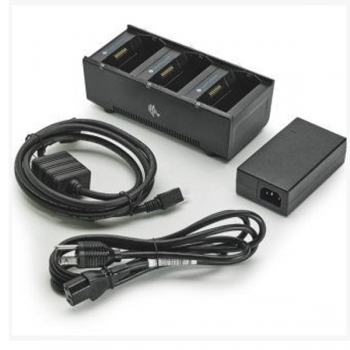 Zebra UK 3-slot Battery Charger -ZQ600, QLn and ZQ500 Series - includes power supply and UK cord (SAC-MPP-3BCHGUK1-01)
