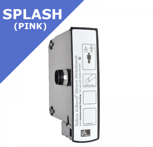 Zebra Z-Band Splash - PINK - wristband cartridges - 25mm x 254mm (10012717-5K)