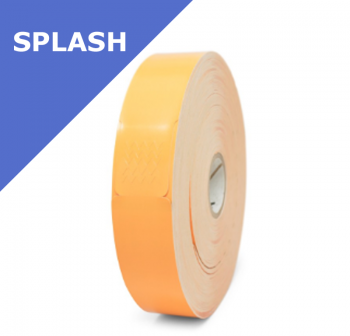 Zebra Z-Band Splash - ORANGE - wristbands - 25mm x 254mm (10012718-6)