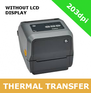 Zebra ZD621 203dpi thermal transfer printer with USB, USB Host, Ethernet, Serial, BTLE5 & Cutter - without LCD display (ZD6A042-32EF00EZ)