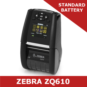 Zebra ZQ610 direct thermal mobile printer Bluetooth 4.1 (ZQ61-AUFAE10-00)
