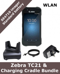 Zebra TC21 /  SE4710 scanner / standard battery / With Charging Cradle Bundle (TC21-CRADLE-BUNDLE)