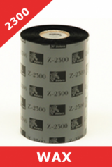 Zebra 2300 wax  thermal transfer ribbons - 83mm x 450m (02300BK08345)