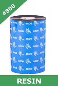 Zebra 4800 resin thermal transfer ribbons - 80mm x 450m (04800BK08045)