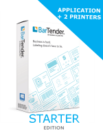 BarTender 2021 Starter Edition - Application License + 2 Printer Licenses (BTS-2) - ELECTRONIC DELIVERY - comes with one year of standard maintenance and support