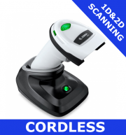 Zebra DS2278 1D/2D imager / WHITE / Bluetooth cordless with cradle (DS2278-SR6U2100PRW)