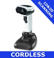 Zebra DS8178 1D/2D imager / WHITE / Bluetooth cordless with presentation cradle (DS8178-SR6U2100P2W)