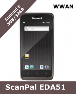 Honeywell ScanPal EDA51/ Android 8 / N6603 Scanner/ WiFi & LTE / 3GB/32GB (EDA51-1-B633SOGOK)