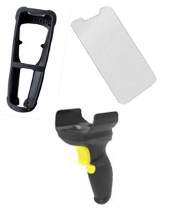 MC22/MC27 Protection kit, includes trigger handle, rubber boot, and 5-pack of screen protectors (KIT-MC2X-CPRTCT-01)