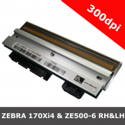 Zebra 170Xi4 & ZE500-6 RH & LH / 300dpi replacement printhead (P1004237)