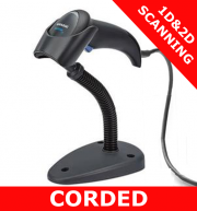 Datalogic QuickScan QD2400 scanner / BLACK / USB  kit / with stand (QD2430-BKK1S)