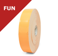 Zebra Z-Band Fun - ORANGE - wristbands - 25mm x 254mm (10012712-6)