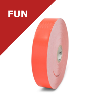 Zebra Z-Band Fun - RED - wristbands - 25mm x 254mm (10012712-1)