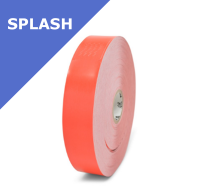 Zebra Z-Band Splash - RED - wristbands - 25mm x 254mm (10012718-1)