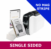 Zebra ZC100 card printer bundle with USB interface incl. Card Studio 2.0, 200 PVC Cards & YMCKO Ribbon (ZC11-0000Q00EM00)