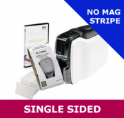 Zebra ZC300 single sided card printer bundle - with USB & ETHERNET interfaces  incl. Card Studio 2.0, 200 PVC Cards & YMCKO Ribbon (ZC31-000CQ00EM00)