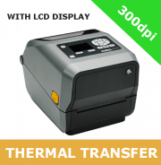 Zebra ZD620t 300dpi thermal transfer printer with BTLE, USB, USB Host, Serial, Ethernet WLAN & Bluetooth - with LCD display (ZD62143-T0EL02EZ)